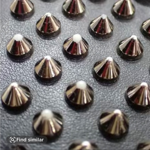 Christian Louboutin Black Studded Wallet - Picture 8 of 9